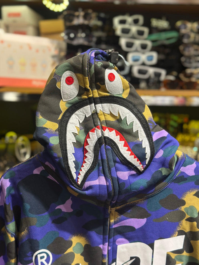 Jaqueta Bape Shark Camo 2025 Full Zip - Pronta Entrega