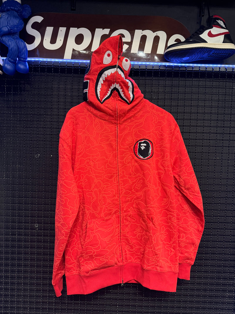 Jaqueta BAPE 30th Anniversary Line Camo Shark Full Zip Hoodie - Pronta Entrega