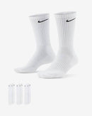 MEIA NIKE EVERYDAY LIGHTWEIGHT TRAINING CREW (3 PARES) BRANCO - Pronta Entrega