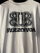 Camiseta BALENCIAGA Slim Fit Branca - Pronta Entrega