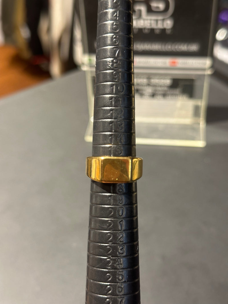 Anel Aço Inoxidável Dourado 16 CM - Pronta Entrega