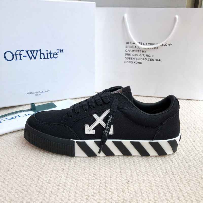 Tênis Off-White Vulcanized Low Canvas Black - ENCOMENDA