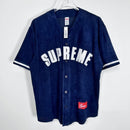 Camiseta Supreme Ultrasuede Mesh Baseball Azul - ENCOMENDA