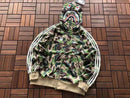 Jaqueta BAPE x Adidas Shark Track Hoodie Crew Green - Encomenda