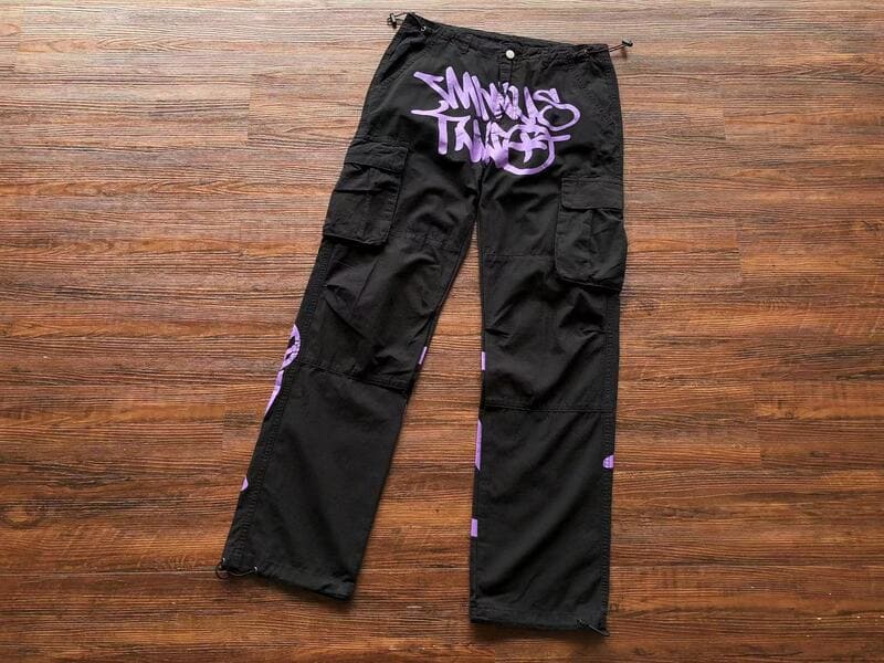 Calça Minus Two Cargo Preto/Roxa - Encomenda