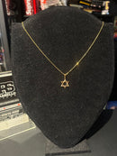 Corrente Cartier Banhada Pingente Estrela de Davi 70 CM - Pronta Entrega