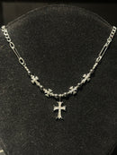 Corrente Chrome Hearts Pingente Cravejado 50 CM - Pronta Entrega