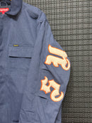 Jaqueta Supreme Old English Canvas Work Jacket Blue - Pronta Entrega