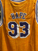 Jersey BAPE NBA Los Angeles Lakers Gold BAPE