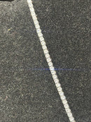 Corrente Cravejada Slim Pingente Pitbull Em Zicornia Cubica Prata 40 CM - Pronta Entrega