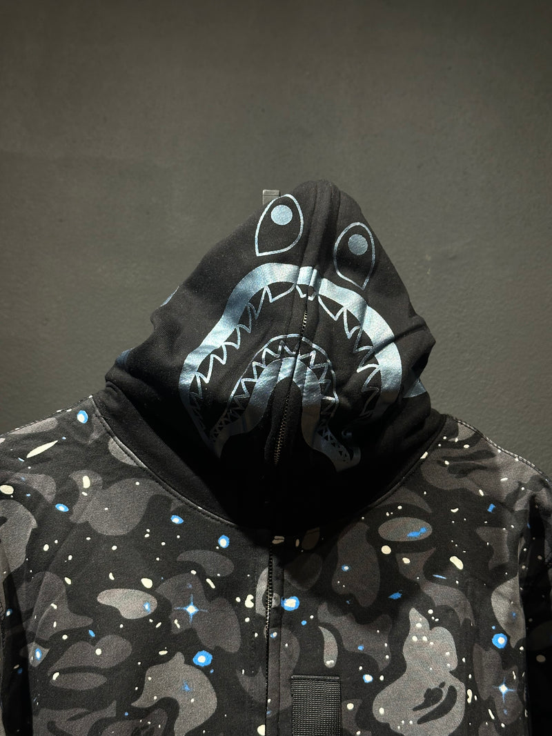 Jaqueta Bape Camo Shark Black Full Zip - Pronta Entrega