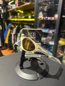 Óculos Oakley PLANTARIS Bege Lente Amarela - Pronta Entrega