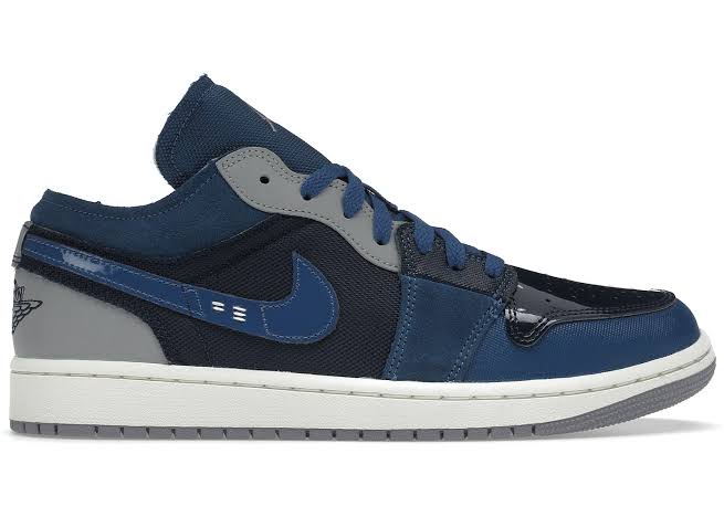 Jordan 1 Low SE Craft Obsidian French Blue Ashen Slate White - Encomenda
