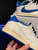 Tênis Nike Air Jordan 1 Low Travis Scott Fragment Military Blue - Pronta Entrega