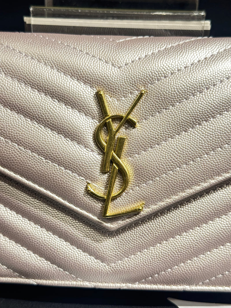 Carteira Saint Laurent Monogram Pink - Pronta Entrega