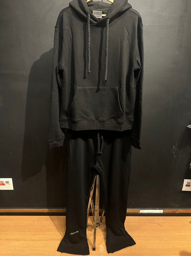 Conjunto Syna Moletom “Forgives Me” Black/Green - Pronta Entrega