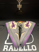 Tênis BAPE A Bathing APE Court Sta Mist Grey Royal Purple - Pronta Entrega