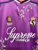 Camiseta Supreme Floral Soccer Jersey Purple FW25 - Pronta Entrega