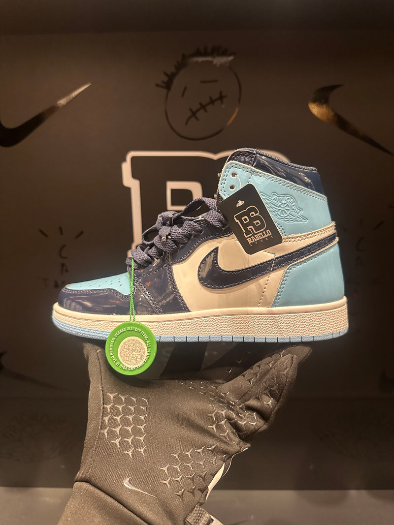 Tênis Nike Air Jordan 1 High UNC Patent - Pronta Entrega