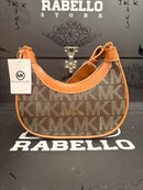 Bolsa Michael Kors MK Logo Premium Marrom - Pronta Entrega