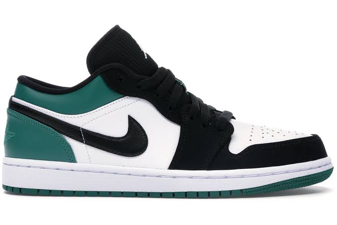 Jordan 1 Low White Black Mystic Green - Encomenda