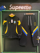 Conjunto Tracksuit Jordan Brasil Preto Amarelo 2026/27 - Pronta Entrega
