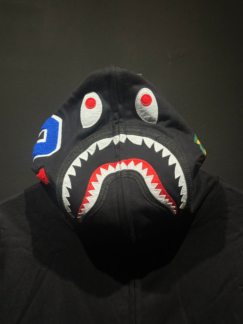 Jaqueta Bape Shark Camo Black Full Zip - Pronta Entrega