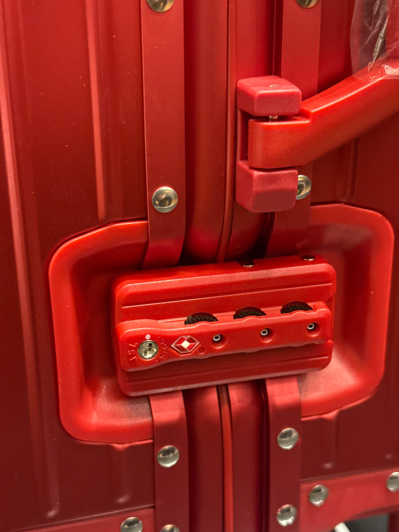 Mala Supreme Suitcase Alumínio Vermelha - Pronta Entrega