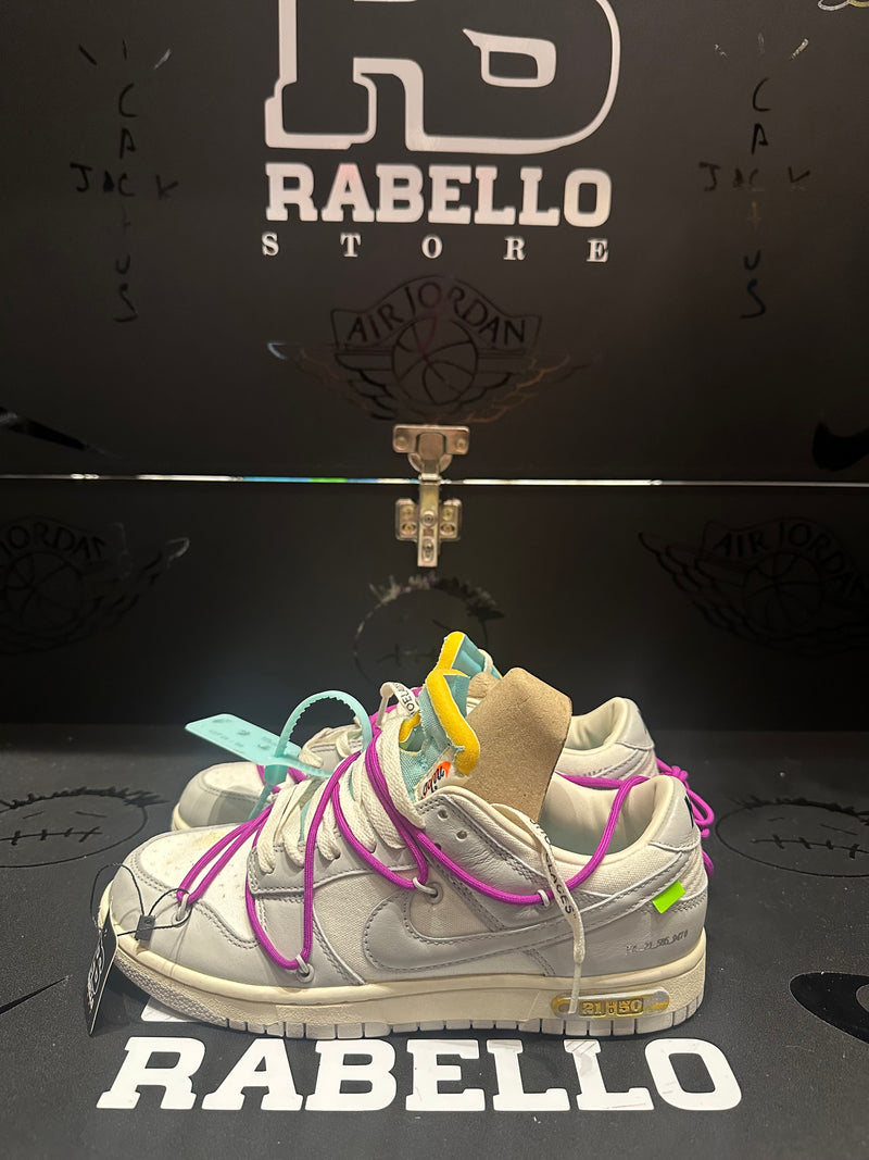 Tênis Nike Dunk Low Off-White 21:50 - Pronta Entrega