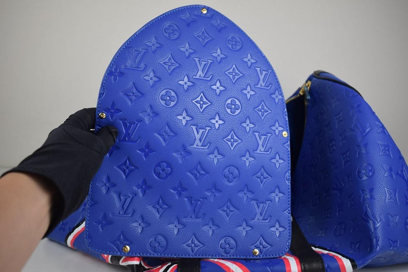 Louis Vuitton Keepall Bandouliere 55 NBA LV Blue Basketball Weekend Travel Bag - Encomenda
