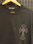 Camiseta Chrome Hearts Back Flower Cruz Black - Pronta Entrega