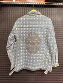 Jaqueta Jeans Chrome Hearts Denim Washed - Pronta Entrega