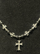 Corrente Chrome Hearts Pingente Cravejado 50 CM - Pronta Entrega