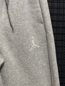 Calça Moletom Jordan Com Punho Cinza - Pronta Entrega