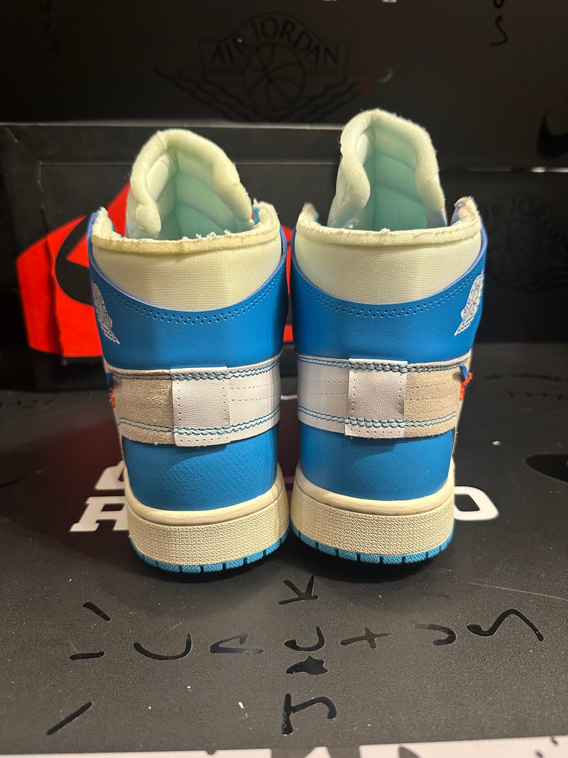 Tênis Nike  Air Jordan 1 High X Off White University Blue - Pronta Entrega