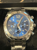 Relógio TAG Heuer Formula 1 x Indy 500 Silver Fundo Blue - Pronta Entrega