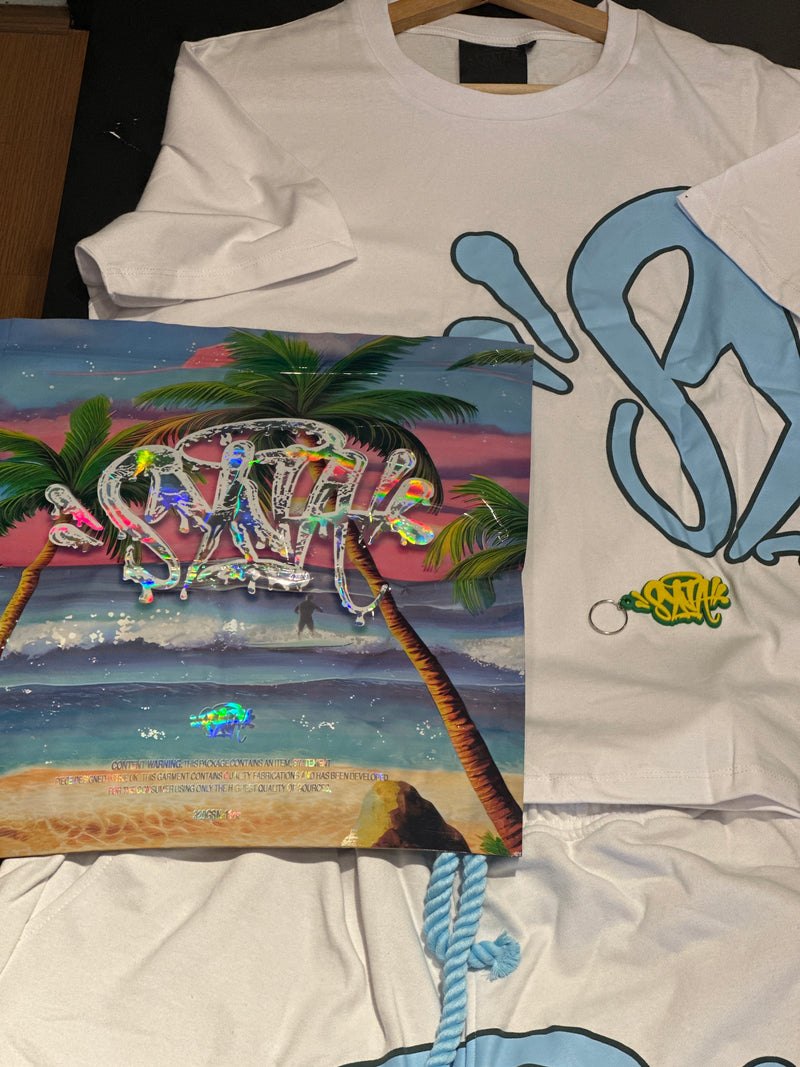 Conjunto Syna Camiseta + Short White - Pronta Entregah