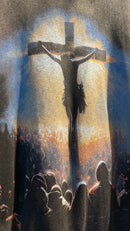 Moletom Saint Tears Manga Longa Destonado Preto - Pronta Entrega