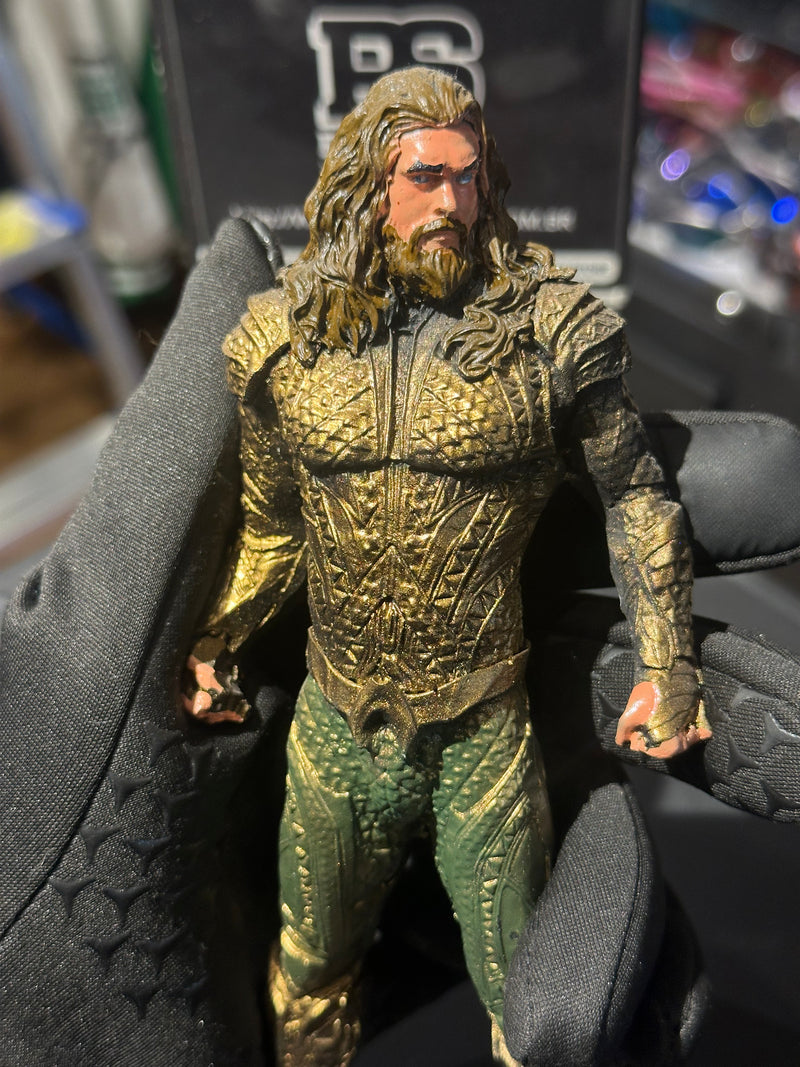Boneco de Ação DC Comics Aquaman 20cm Resina - Pronta Entrega