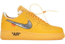 Nike Air force 1 Low Off White University Gold Metallic Silver - Encomenda