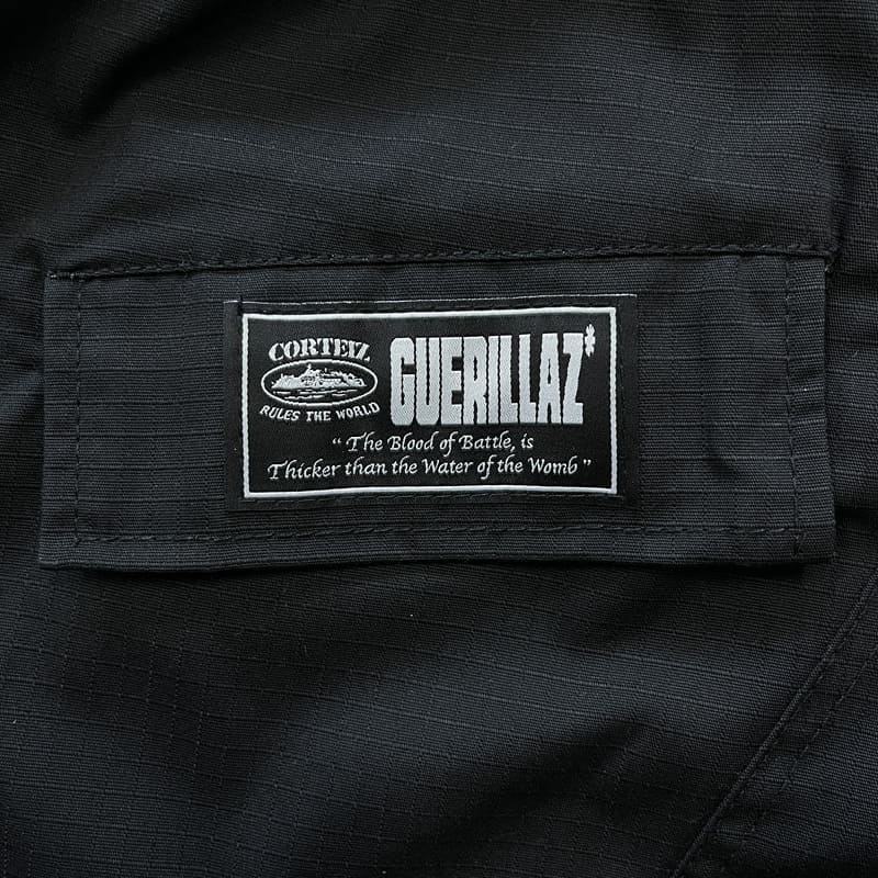 Calça Corteiz Guerillaz Cargo Black Logo - Encomenda