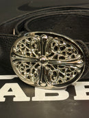Cinto Chrome Hearts 100 CM Couro Belt Red - Pronta Entrega