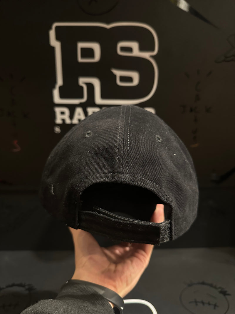 Boné Balenciaga Preto Aba Curva Logo Bordado - Pronta Entrega