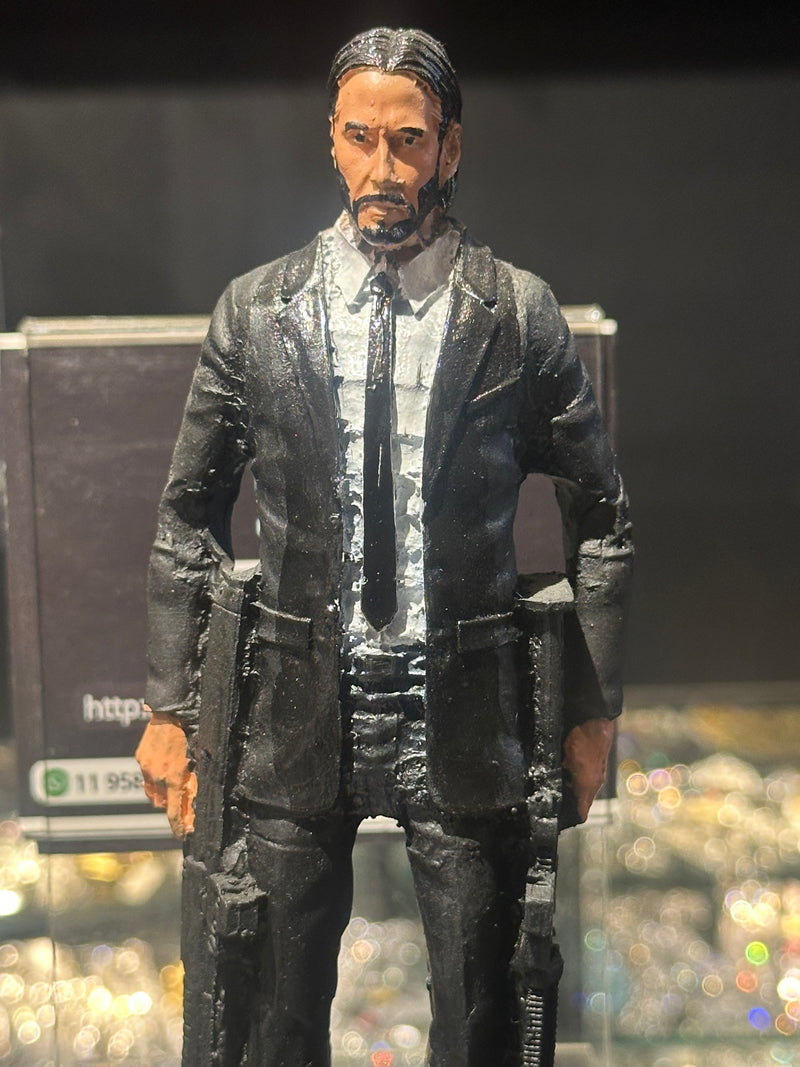 Boneco de Ação John Wick 20cm Resina - Pronta Entrega