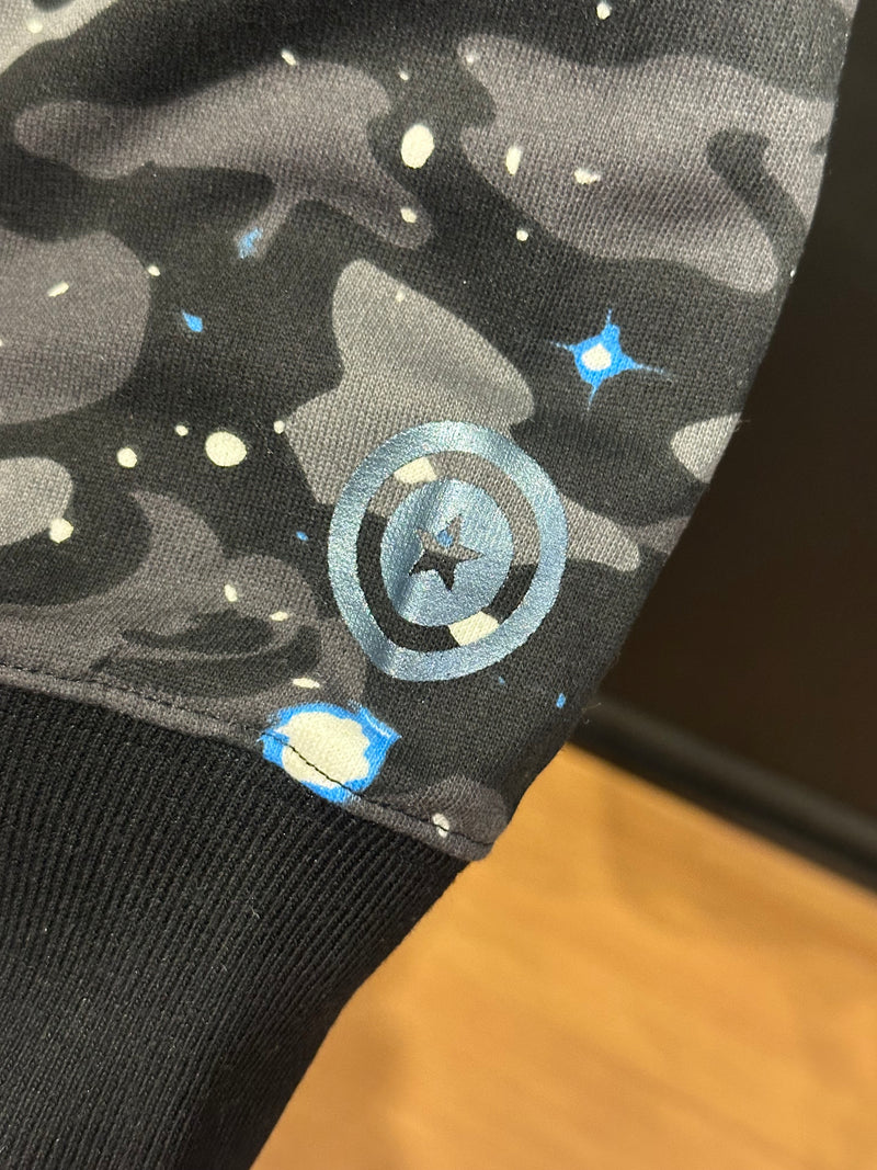 Jaqueta Bape Camo Shark Black Full Zip - Pronta Entrega