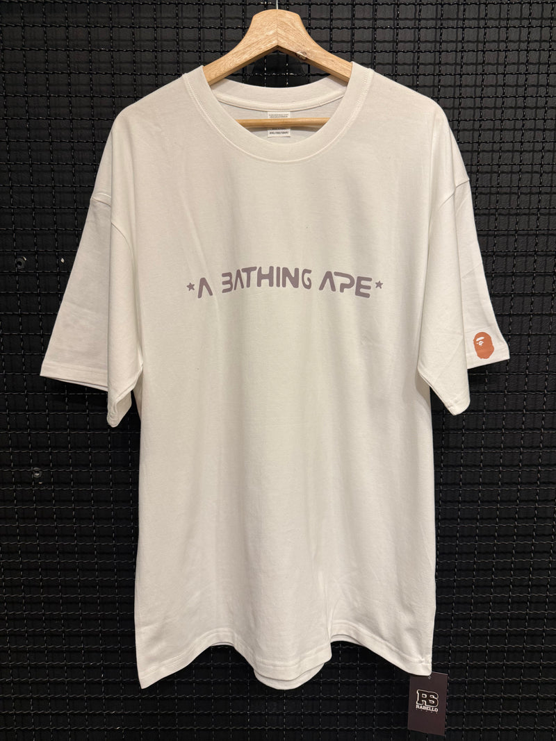 Camiseta BAPE A Bathing Ape Logo Space White - Pronta Entrega