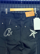 Calça Jeans Corteiz C-Star Stitch-Down - Pronta Entrega