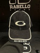 Boné Balenciaga Preto Aba Curva Logo Bordado - Pronta Entrega