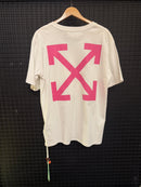 Camiseta OFF-WHITE Arrow Caravaggio St. Fran Skate Slim Tee Roxo/Branca - Pronta Entrega