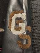 Jaqueta Varsity Godspeed Skeleton Black - Pronta Entrega